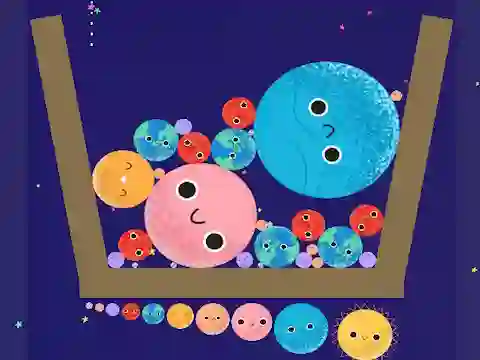 Leikur Merge Planets á netinu