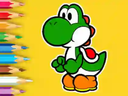 Leikur Coloring Book: Yoshi Fishing Day á netinu
