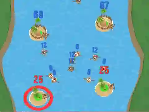 Leikur Battle For The Islands á netinu