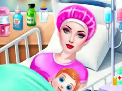 Leikur Pregnant Mom Newborn Care á netinu