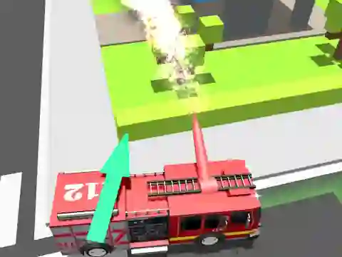 Leikur Fire Truck Rescue Driving á netinu