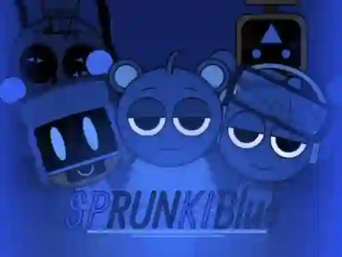 Leikur Sprunki Blue Mod á netinu