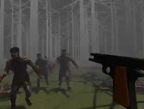 Leikur Zombies in a Forest á netinu