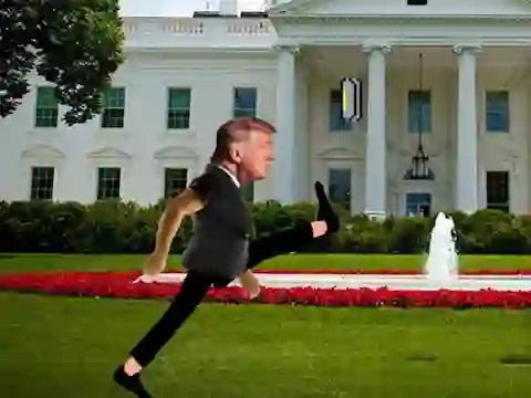 Leikur Trump Wobble Walk Challenge á netinu