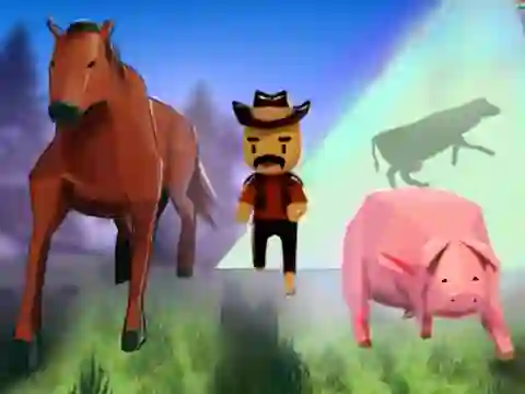 Leikur Farmers Versus Aliens á netinu