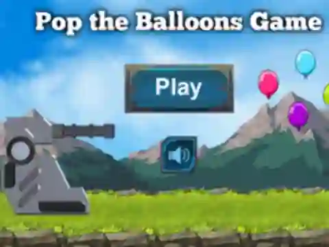 Leikur Pop The Balloons Game á netinu