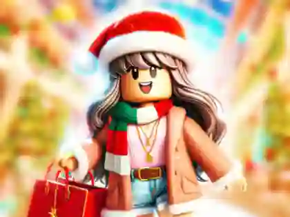 Leikur Jigsaw Puzzle: Roblox Christmas Mall á netinu