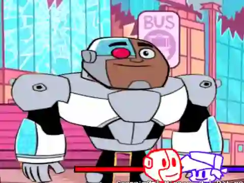 Leikur Friday Night Funkin' vs Cyborg: Full Week á netinu