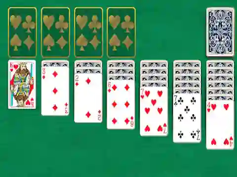 Leikur Klondike Classic Solitaire á netinu