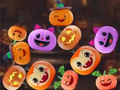 Leikur Merge Connect Pumpkins: Halloween! á netinu