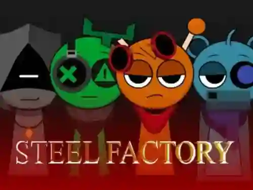 Leikur Sprunki x SepBox: Steel Factory á netinu