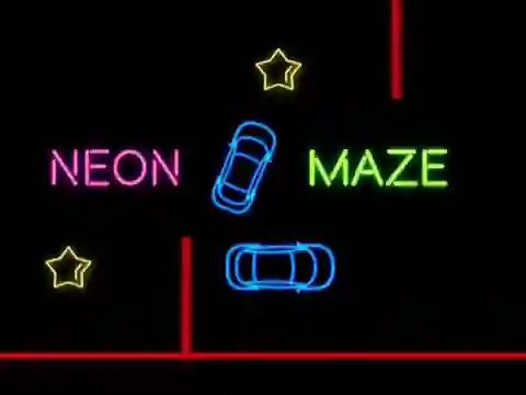Leikur Neon Car Maze á netinu