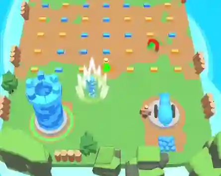 Leikur Tower Clash: Collect Bricks á netinu