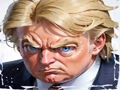 Leikur Funny Face Wars Trump vs Kim á netinu