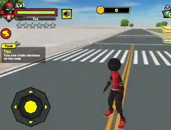 Leikur Stick Rope Hero á netinu