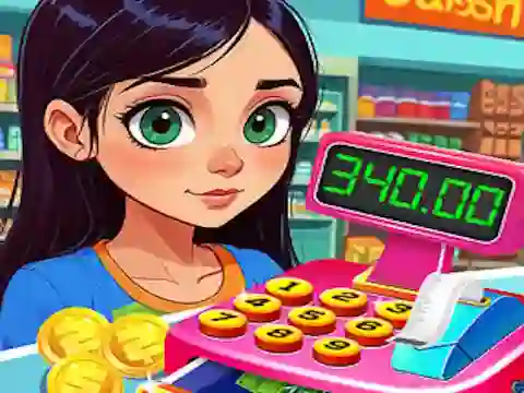 Leikur Supermarket Shopping For Kids á netinu