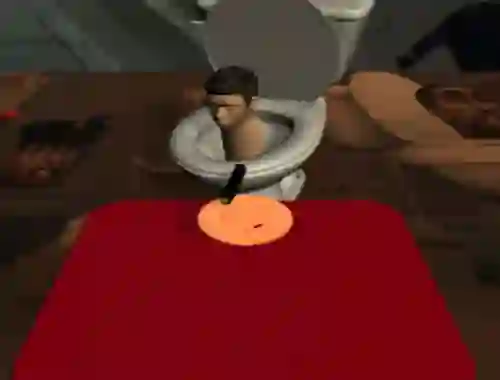 Leikur Skibidi Toilet Squid Game Honeycomb á netinu