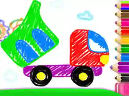 Leikur Toddler Drawing: Tanker Truck á netinu