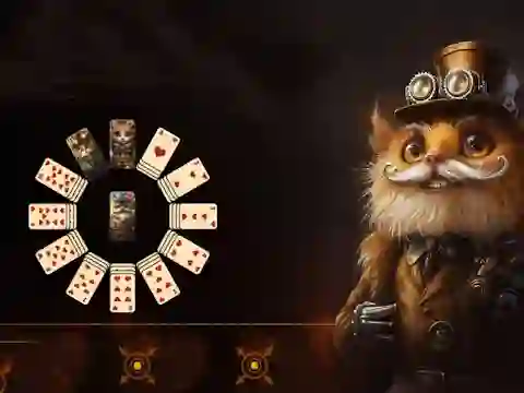 Leikur Clock Solitaire á netinu