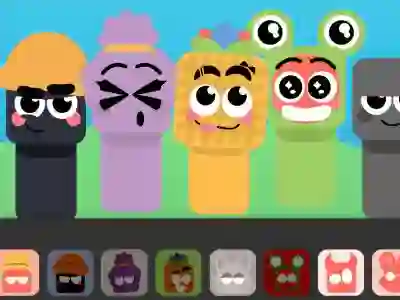 Leikur Sprunbox: The Qoobies á netinu