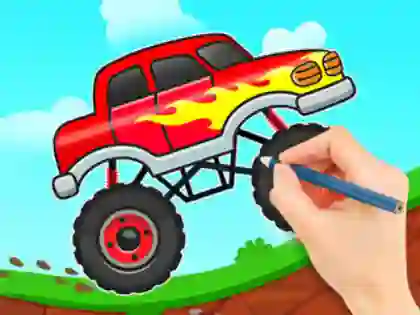 Leikur Coloring Book: Monster Truck á netinu