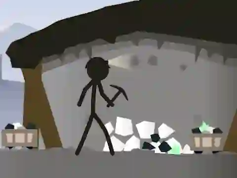 Leikur Stickman Mining Simulator á netinu