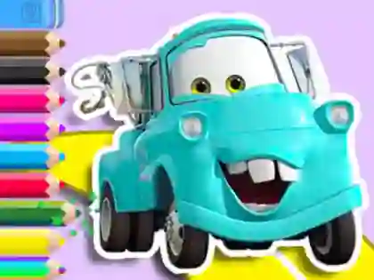 Leikur Coloring Book: Mater Cars á netinu
