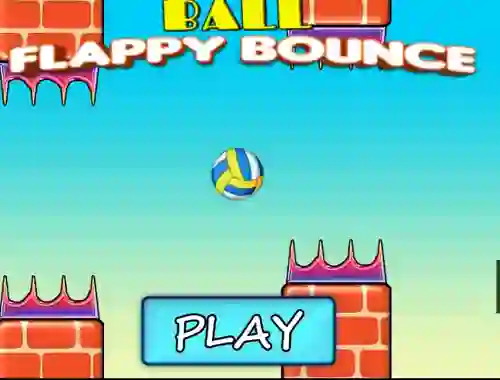 Leikur Ball Flappy Bounce á netinu