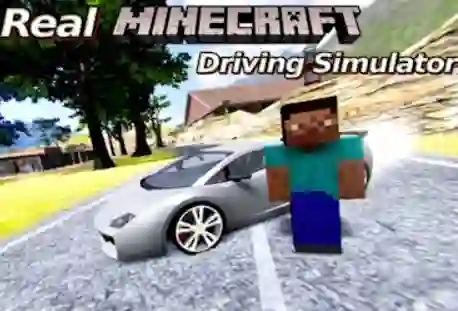 Leikur Real Minecraft Driving Simulator á netinu