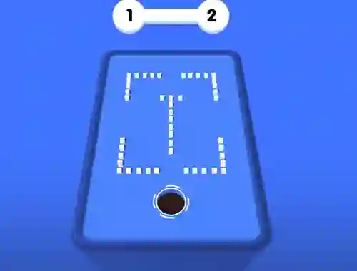 Leikur Hole 3d Color Block á netinu