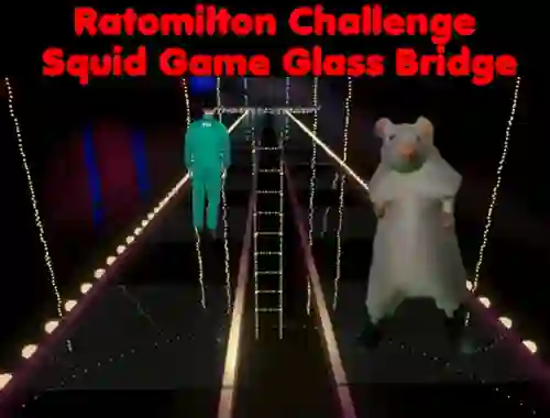 Leikur Rato Milton Challenge Squid Game Glass Bridge á netinu