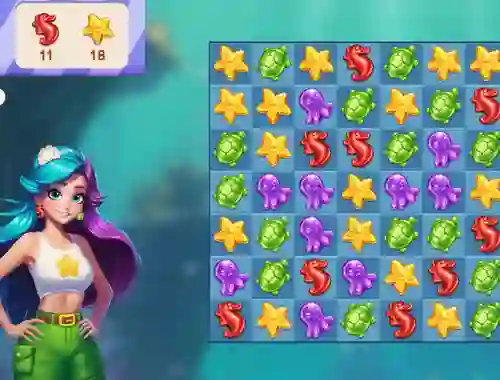 Leikur Underwater Adventures: Match 3 á netinu