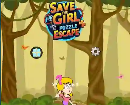 Leikur Save the Girl Puzzle Escape á netinu