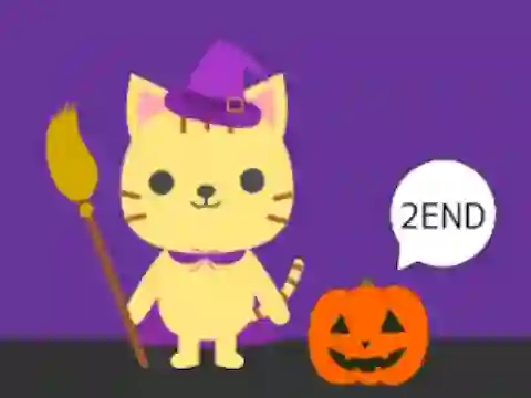 Leikur Cat and Halloween Escape á netinu