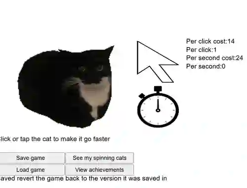 Leikur Spinning Cat Clicker á netinu