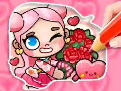 Leikur Coloring Book: Avatar Valentine's á netinu