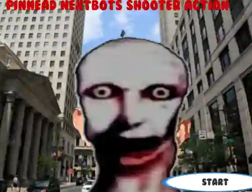 Leikur Pinhead Nextbots Shooter Action á netinu