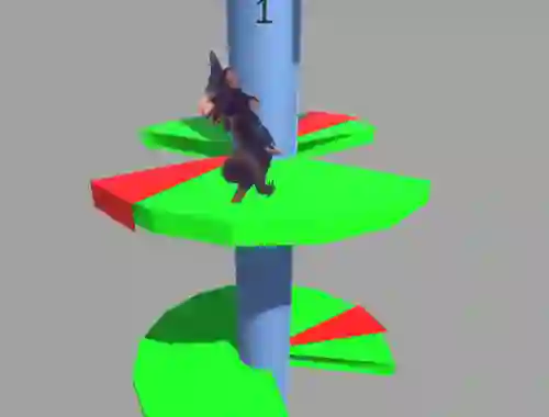Leikur Ratomilton Helix Jump á netinu