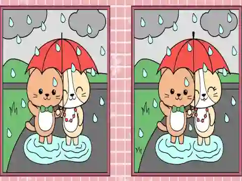 Leikur Spot the Differences Cute Kittens á netinu