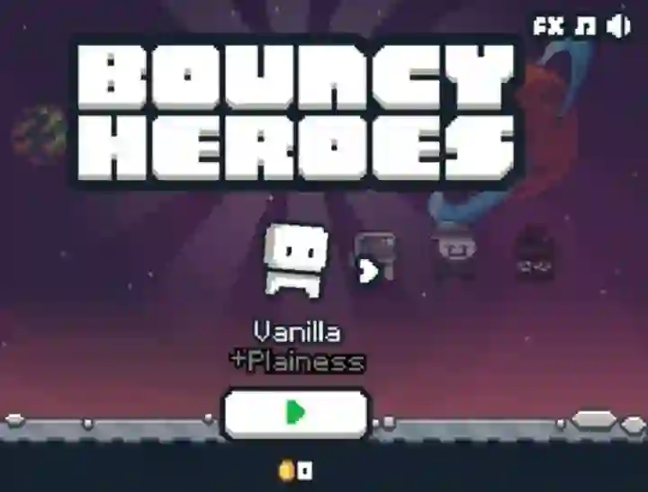 Leikur Bouncy Heroes á netinu