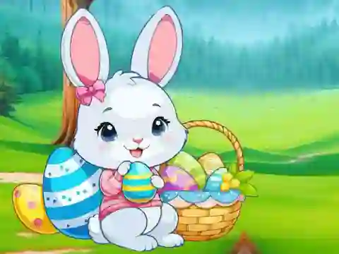 Leikur Easter Bunny Jungle Escape á netinu