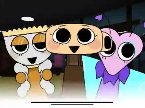 Leikur Sprunki x Dandy's World 2 á netinu