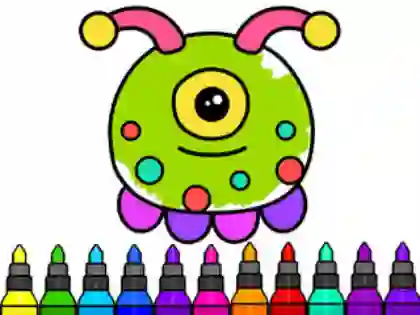 Leikur Coloring Book: Alien á netinu