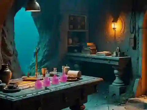 Leikur Underwater Sorceress Escape á netinu