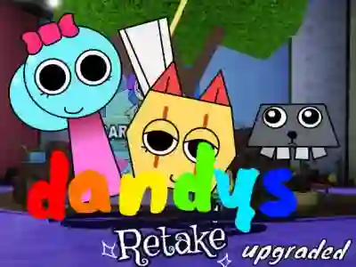 Leikur Sprunki Retake as Dandy’s World á netinu