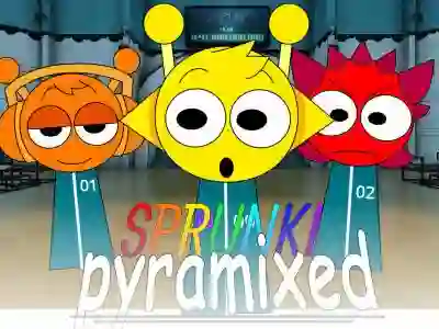Leikur Sprunki Pyramixed: Squid Game á netinu