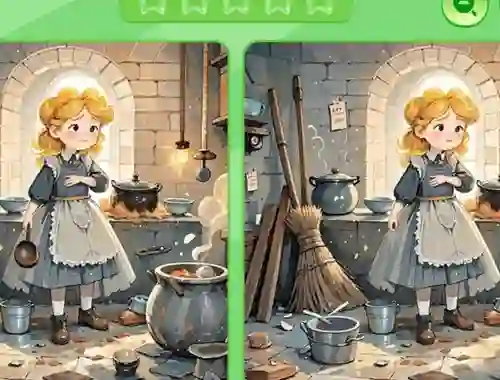 Leikur Find The Differences: Cinderella á netinu