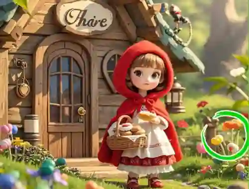 Leikur Find The Differences: Granny Wolf á netinu