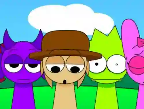 Leikur Sprunki Pyramixed - Finished Animations á netinu