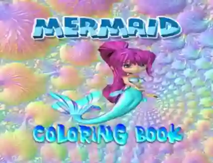 Leikur Mermaid Coloring Book á netinu